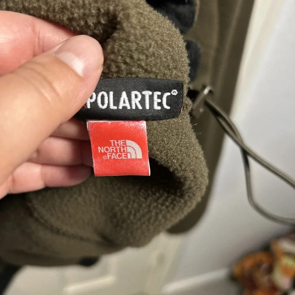 The North Face Jacket Mens‎ XL Brown Polartec Fleece Full Zip Hiking Outdoors